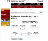 D&eacute;claration des redevances sur le p&eacute;trole